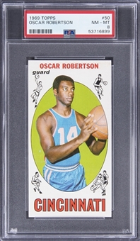 1969-70 Topps #50 Oscar Robertson - PSA NM-MT 8 